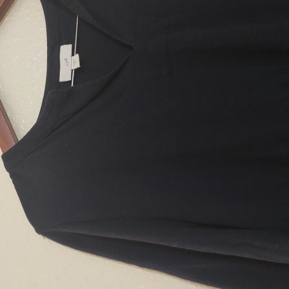 PRE OWNED J. JILL SHIRT COLOR NAVY BLUE SIZE M PETITE FALL STAPLE - Picture 3 of 8